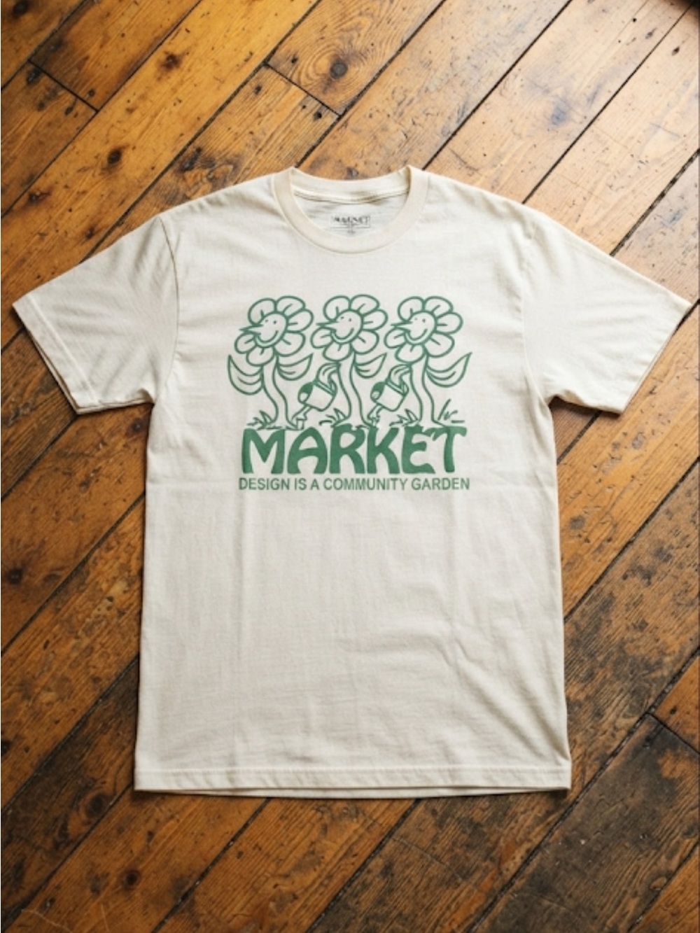 Market Chinatown White T-Shirt with Gray Graphic